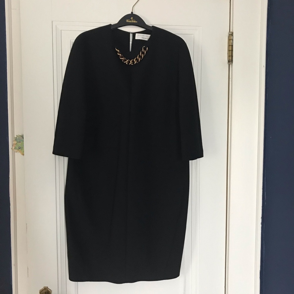Victoria Beckham chain embellished crepe dress